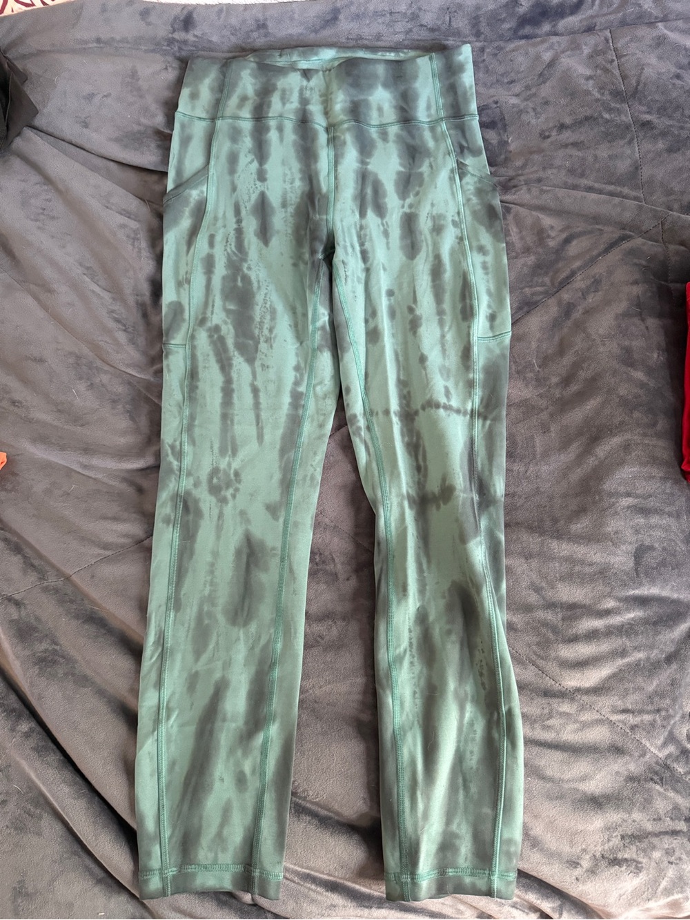 Fast&Free lululemon athletica Green Tie-Dye Leggings